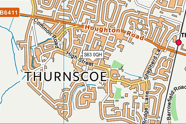 S63 0QH map - OS VectorMap District (Ordnance Survey) S63 0QH map - OS VectorMap District (Ordnance Survey)