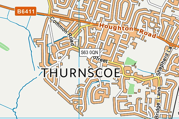 S63 0QN map - OS VectorMap District (Ordnance Survey) S63 0QN map - OS VectorMap District (Ordnance Survey)
