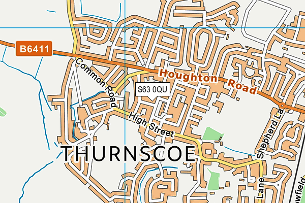 S63 0QU map - OS VectorMap District (Ordnance Survey) S63 0QU map - OS VectorMap District (Ordnance Survey)
