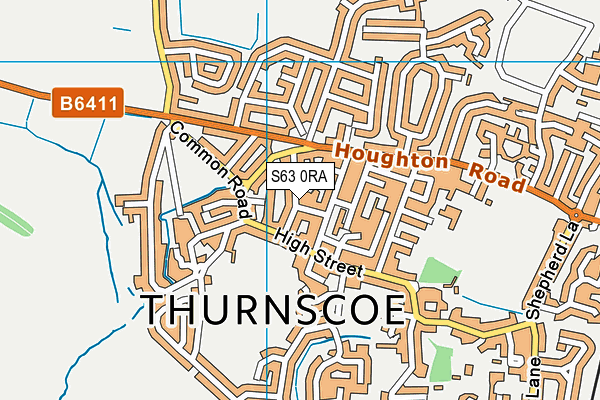 S63 0RA map - OS VectorMap District (Ordnance Survey) S63 0RA map - OS VectorMap District (Ordnance Survey)