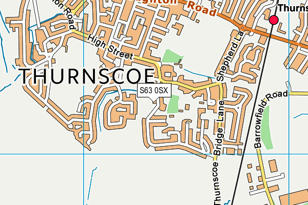 S63 0SX map - OS VectorMap District (Ordnance Survey) S63 0SX map - OS VectorMap District (Ordnance Survey)