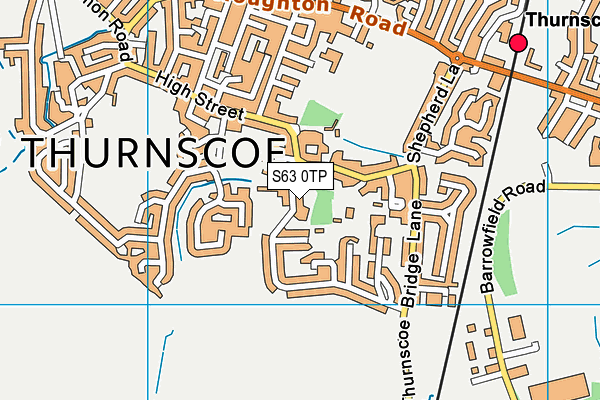 S63 0TP map - OS VectorMap District (Ordnance Survey) S63 0TP map - OS VectorMap District (Ordnance Survey)