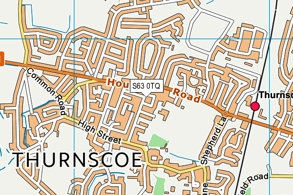 S63 0TQ map - OS VectorMap District (Ordnance Survey) S63 0TQ map - OS VectorMap District (Ordnance Survey)