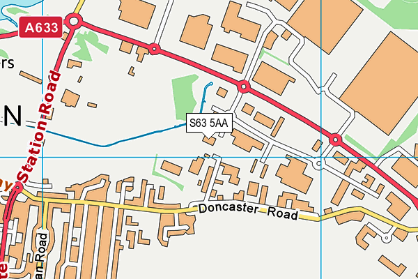 S63 5AA map - OS VectorMap District (Ordnance Survey) S63 5AA map - OS VectorMap District (Ordnance Survey)