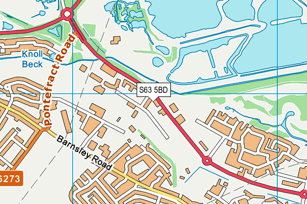 S63 5BD map - OS VectorMap District (Ordnance Survey) S63 5BD map - OS VectorMap District (Ordnance Survey)