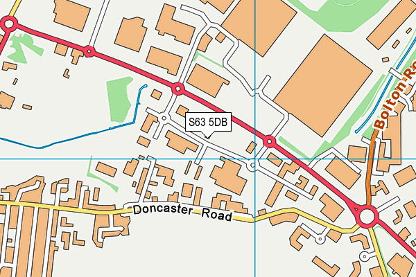 S63 5DB map - OS VectorMap District (Ordnance Survey) S63 5DB map - OS VectorMap District (Ordnance Survey)
