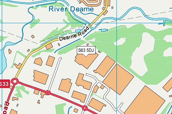 S63 5DJ map - OS VectorMap District (Ordnance Survey) S63 5DJ map - OS VectorMap District (Ordnance Survey)