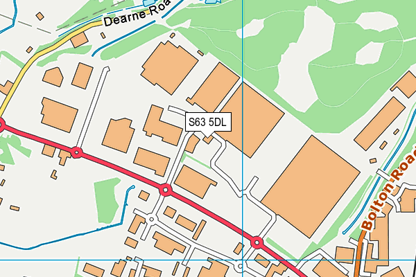 S63 5DL map - OS VectorMap District (Ordnance Survey) S63 5DL map - OS VectorMap District (Ordnance Survey)