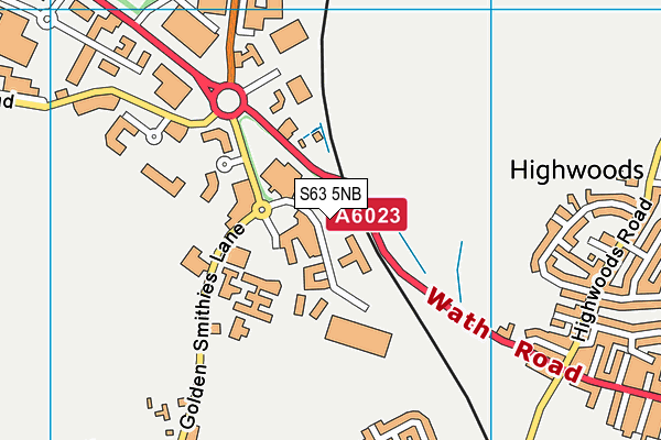 S63 5NB map - OS VectorMap District (Ordnance Survey) S63 5NB map - OS VectorMap District (Ordnance Survey)