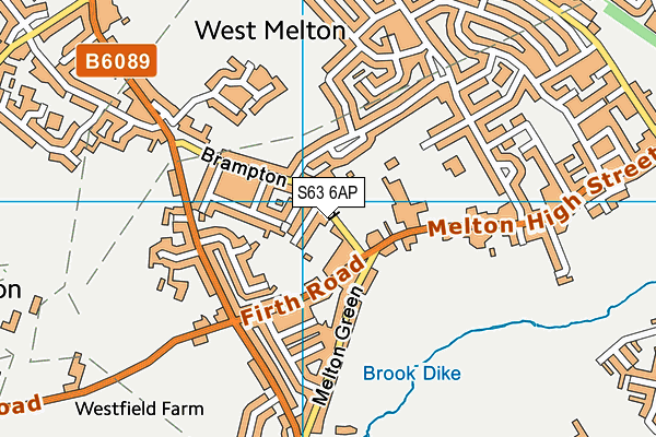 S63 6AP map - OS VectorMap District (Ordnance Survey) S63 6AP map - OS VectorMap District (Ordnance Survey)