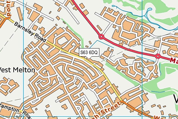 S63 6DQ map - OS VectorMap District (Ordnance Survey) S63 6DQ map - OS VectorMap District (Ordnance Survey)