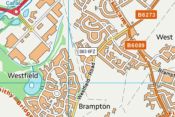 S63 6FZ map - OS VectorMap District (Ordnance Survey) S63 6FZ map - OS VectorMap District (Ordnance Survey)