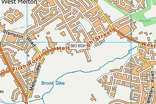 S63 6GH map - OS VectorMap District (Ordnance Survey) S63 6GH map - OS VectorMap District (Ordnance Survey)