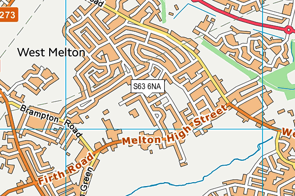 S63 6NA map - OS VectorMap District (Ordnance Survey) S63 6NA map - OS VectorMap District (Ordnance Survey)