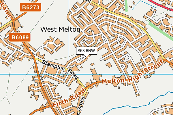 S63 6NW map - OS VectorMap District (Ordnance Survey) S63 6NW map - OS VectorMap District (Ordnance Survey)