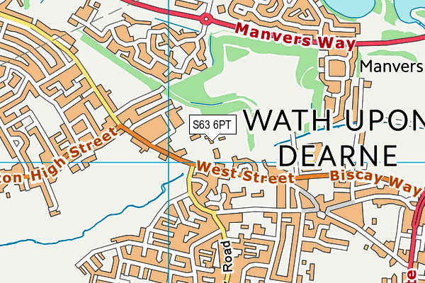 S63 6PT map - OS VectorMap District (Ordnance Survey) S63 6PT map - OS VectorMap District (Ordnance Survey)