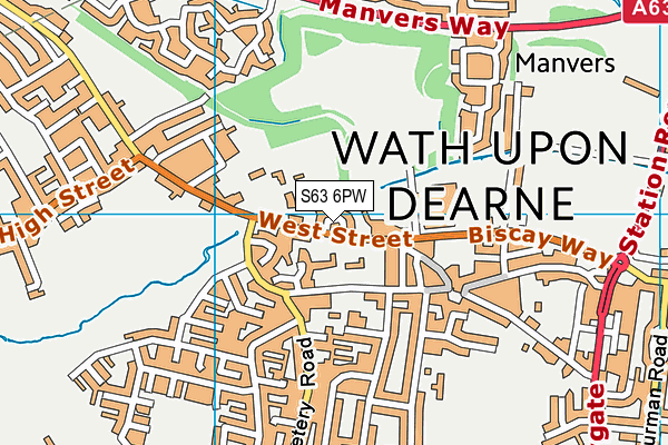 S63 6PW map - OS VectorMap District (Ordnance Survey) S63 6PW map - OS VectorMap District (Ordnance Survey)