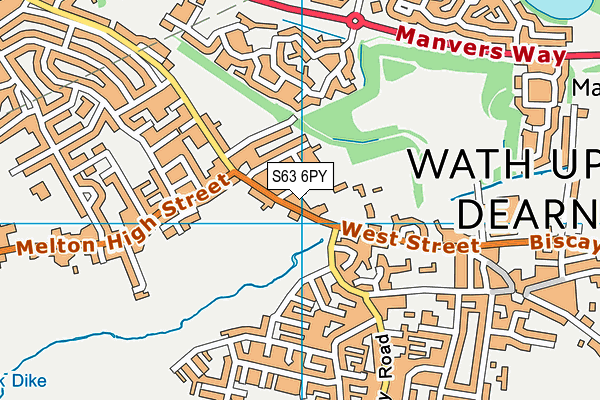 S63 6PY map - OS VectorMap District (Ordnance Survey) S63 6PY map - OS VectorMap District (Ordnance Survey)