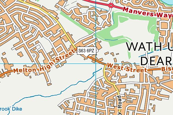 S63 6PZ map - OS VectorMap District (Ordnance Survey) S63 6PZ map - OS VectorMap District (Ordnance Survey)