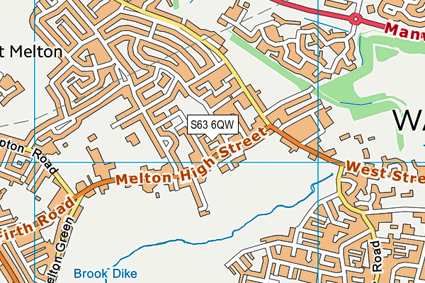S63 6QW map - OS VectorMap District (Ordnance Survey) S63 6QW map - OS VectorMap District (Ordnance Survey)