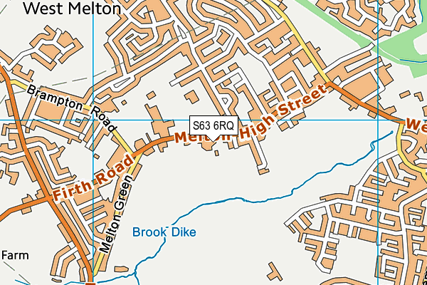 S63 6RQ map - OS VectorMap District (Ordnance Survey) S63 6RQ map - OS VectorMap District (Ordnance Survey)
