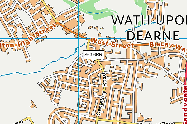S63 6RR map - OS VectorMap District (Ordnance Survey) S63 6RR map - OS VectorMap District (Ordnance Survey)