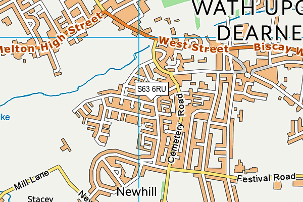 S63 6RU map - OS VectorMap District (Ordnance Survey) S63 6RU map - OS VectorMap District (Ordnance Survey)