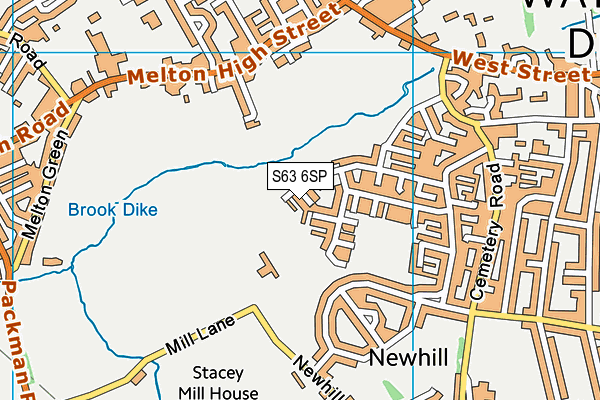 S63 6SP map - OS VectorMap District (Ordnance Survey) S63 6SP map - OS VectorMap District (Ordnance Survey)