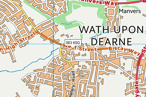 S63 6SQ map - OS VectorMap District (Ordnance Survey) S63 6SQ map - OS VectorMap District (Ordnance Survey)