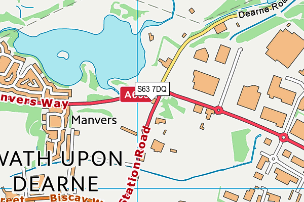 S63 7DQ map - OS VectorMap District (Ordnance Survey) S63 7DQ map - OS VectorMap District (Ordnance Survey)