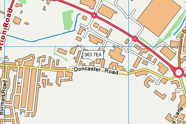 S63 7EA map - OS VectorMap District (Ordnance Survey) S63 7EA map - OS VectorMap District (Ordnance Survey)