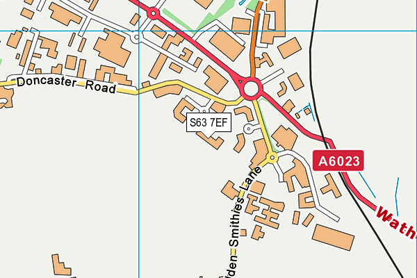 S63 7EF map - OS VectorMap District (Ordnance Survey) S63 7EF map - OS VectorMap District (Ordnance Survey)