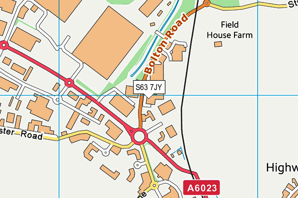 S63 7JY map - OS VectorMap District (Ordnance Survey) S63 7JY map - OS VectorMap District (Ordnance Survey)