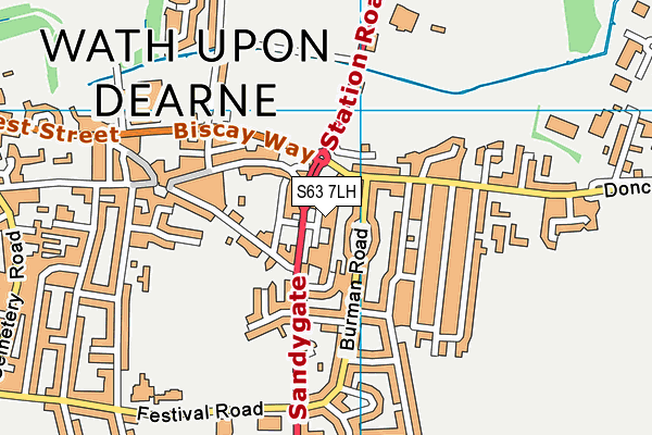 S63 7LH map - OS VectorMap District (Ordnance Survey) S63 7LH map - OS VectorMap District (Ordnance Survey)