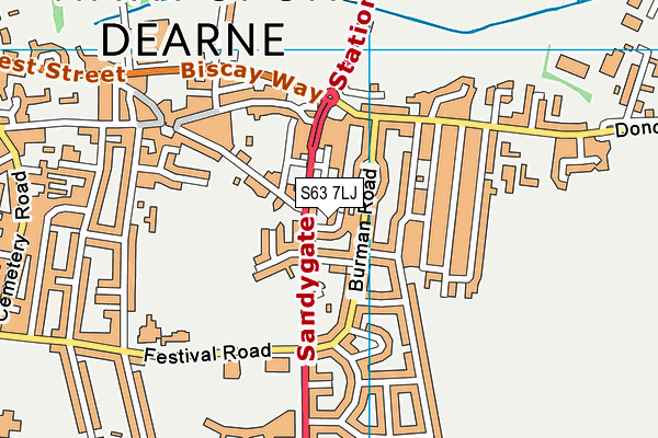S63 7LJ map - OS VectorMap District (Ordnance Survey) S63 7LJ map - OS VectorMap District (Ordnance Survey)