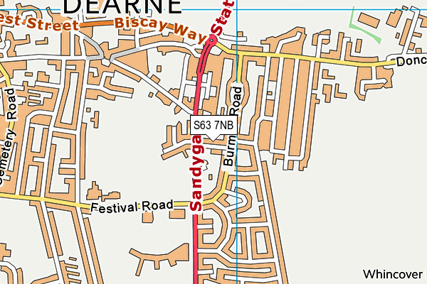 S63 7NB map - OS VectorMap District (Ordnance Survey) S63 7NB map - OS VectorMap District (Ordnance Survey)