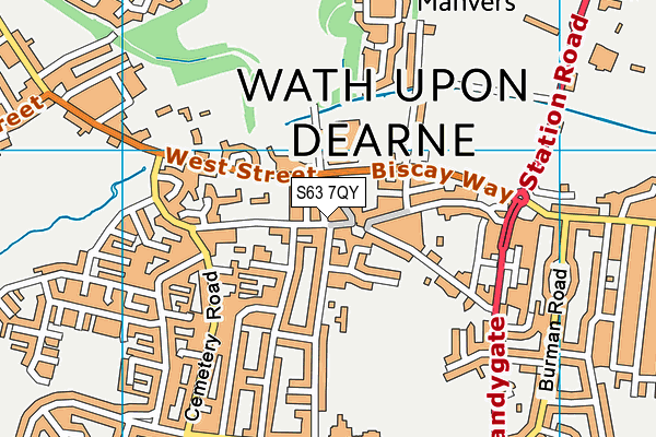S63 7QY map - OS VectorMap District (Ordnance Survey) S63 7QY map - OS VectorMap District (Ordnance Survey)