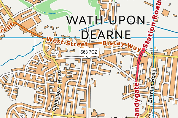 S63 7QZ map - OS VectorMap District (Ordnance Survey) S63 7QZ map - OS VectorMap District (Ordnance Survey)