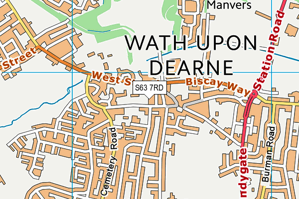 S63 7RD map - OS VectorMap District (Ordnance Survey) S63 7RD map - OS VectorMap District (Ordnance Survey)