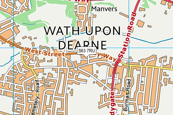 S63 7RU map - OS VectorMap District (Ordnance Survey) S63 7RU map - OS VectorMap District (Ordnance Survey)