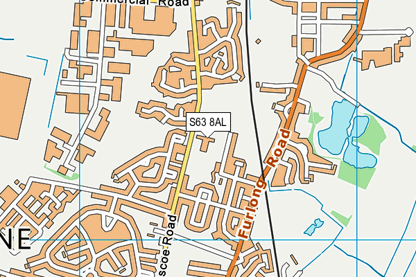 S63 8AL map - OS VectorMap District (Ordnance Survey) S63 8AL map - OS VectorMap District (Ordnance Survey)
