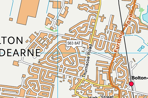 S63 8AT map - OS VectorMap District (Ordnance Survey) S63 8AT map - OS VectorMap District (Ordnance Survey)