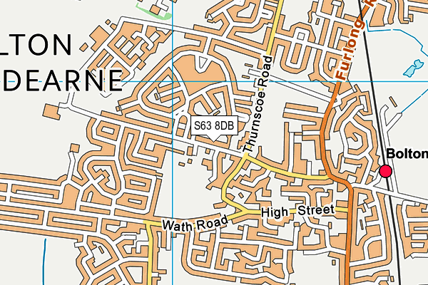 S63 8DB map - OS VectorMap District (Ordnance Survey) S63 8DB map - OS VectorMap District (Ordnance Survey)