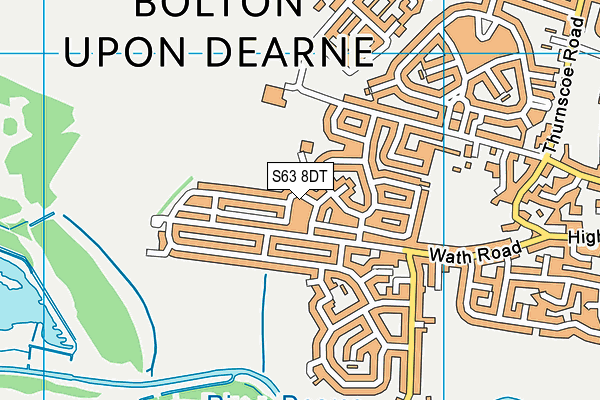S63 8DT map - OS VectorMap District (Ordnance Survey) S63 8DT map - OS VectorMap District (Ordnance Survey)