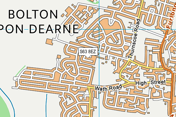 S63 8EZ map - OS VectorMap District (Ordnance Survey) S63 8EZ map - OS VectorMap District (Ordnance Survey)