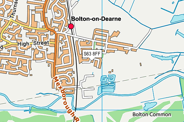 S63 8FF map - OS VectorMap District (Ordnance Survey) S63 8FF map - OS VectorMap District (Ordnance Survey)