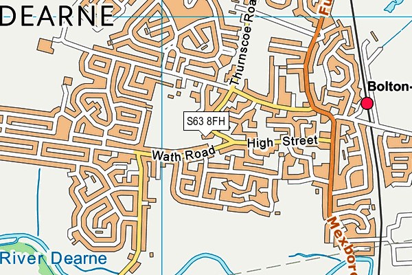 S63 8FH map - OS VectorMap District (Ordnance Survey) S63 8FH map - OS VectorMap District (Ordnance Survey)