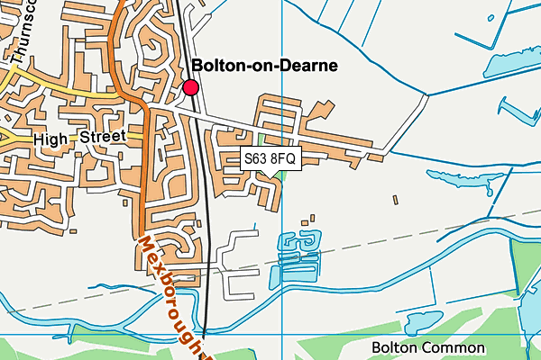 S63 8FQ map - OS VectorMap District (Ordnance Survey) S63 8FQ map - OS VectorMap District (Ordnance Survey)