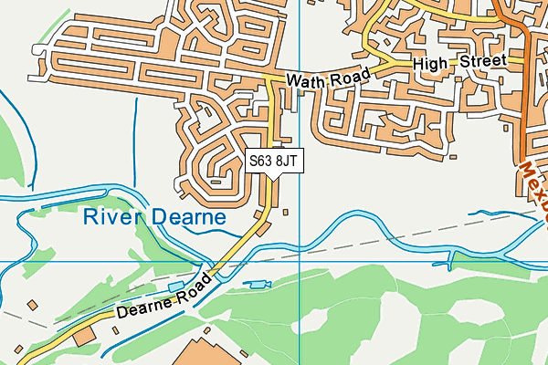 S63 8JT map - OS VectorMap District (Ordnance Survey) S63 8JT map - OS VectorMap District (Ordnance Survey)