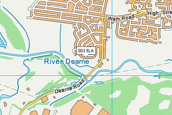 S63 8LA map - OS VectorMap District (Ordnance Survey) S63 8LA map - OS VectorMap District (Ordnance Survey)